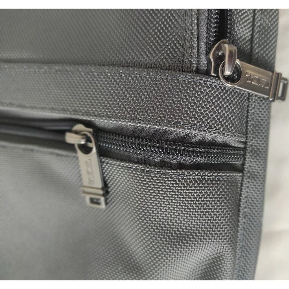 TUMI Alpha Small Flap Crossbody Grey Shoulder Bag Pouch 22105DH 10.5